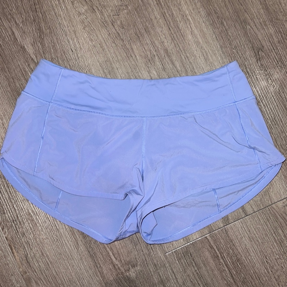 Purple lululemon shorts